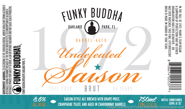 Funky Buddha 2018 Undefeated Saison