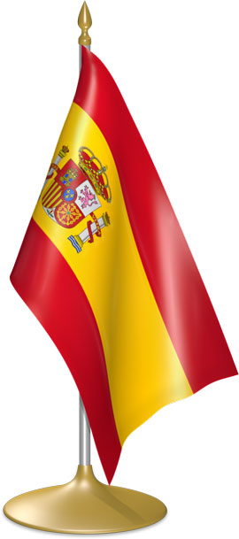 Spanish table flags - desk flags