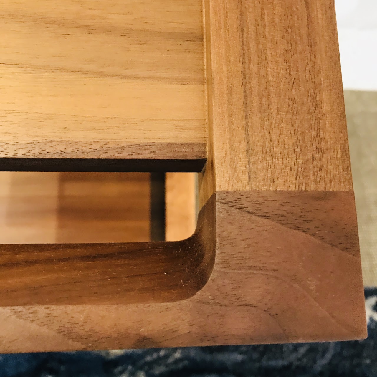 Contemporary Teak End Table