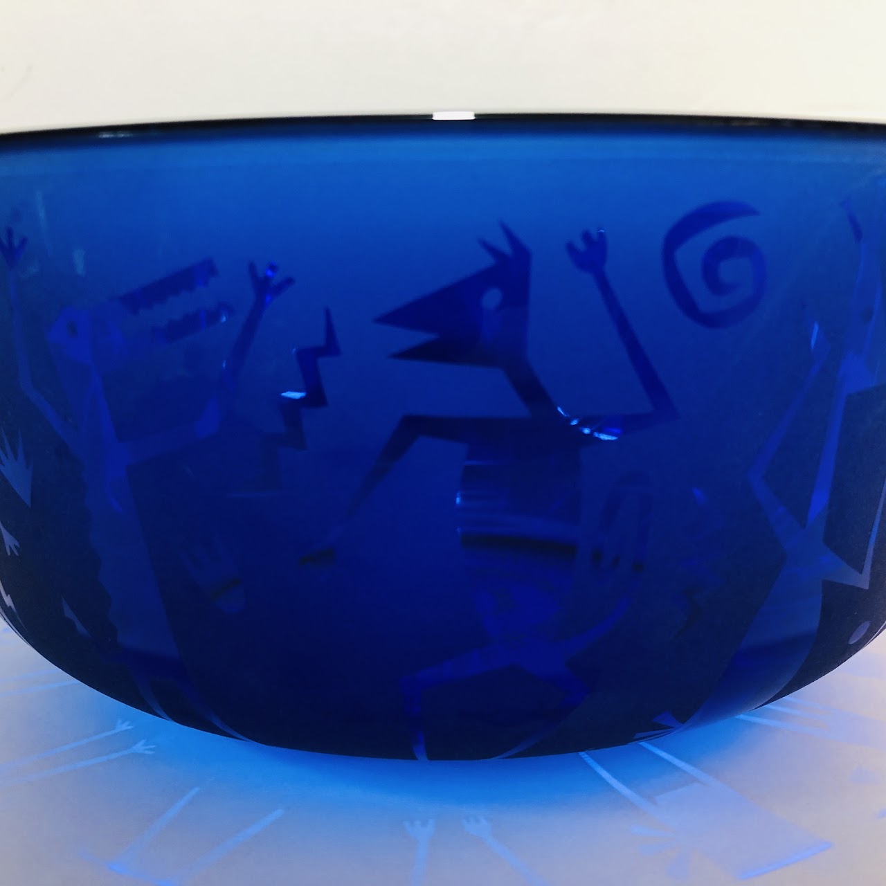 Leandra Drumm Signed Glass Bowl