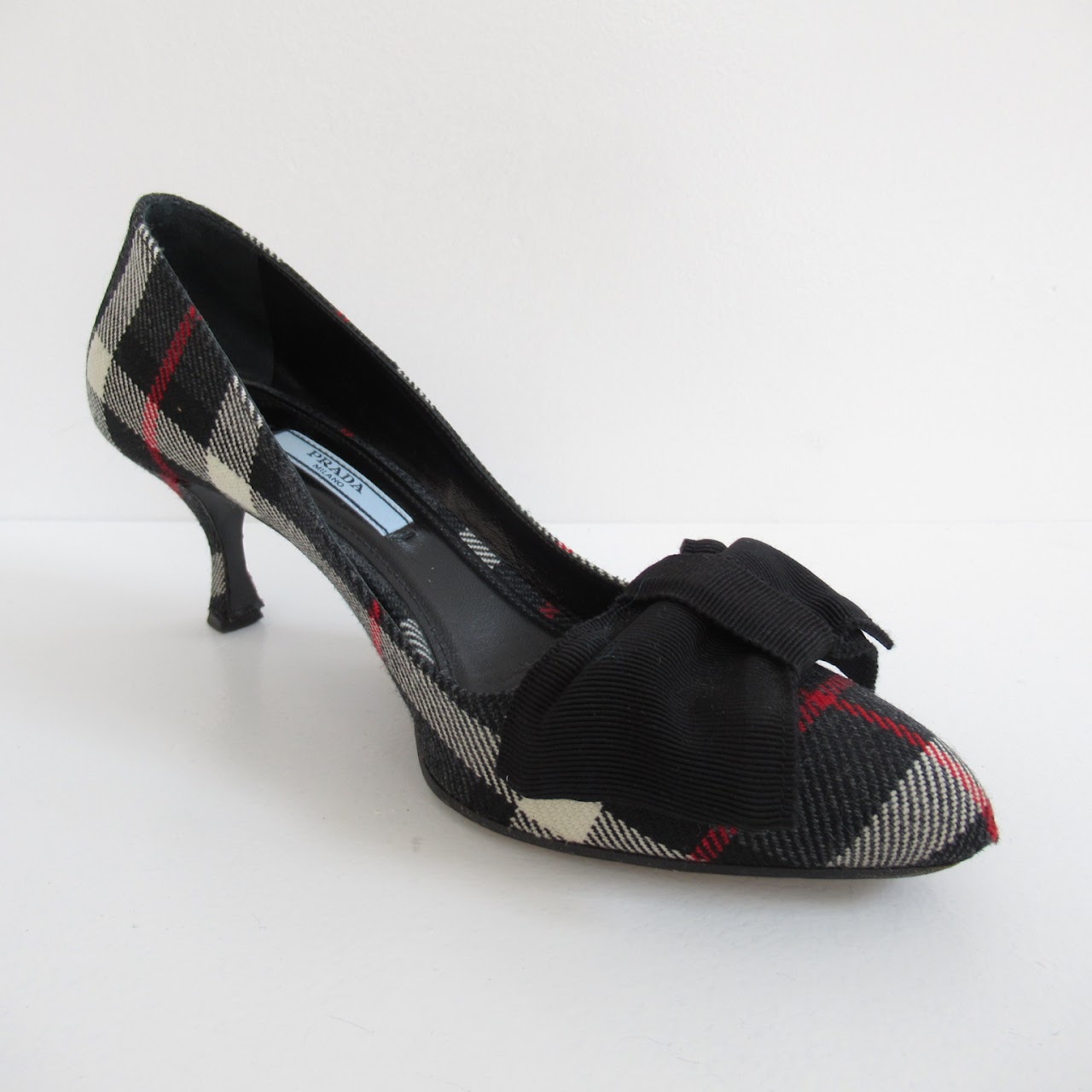 Prada Tartan Pumps