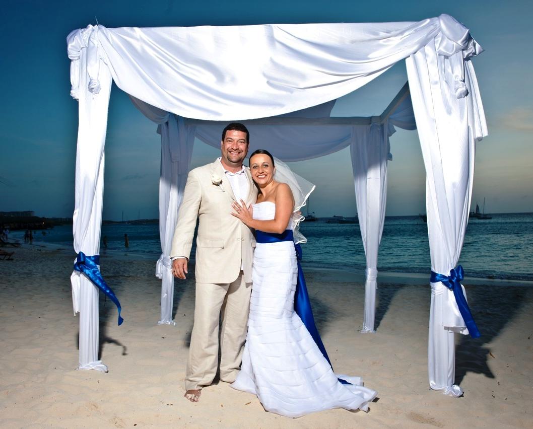 Aruba hosted the wedding