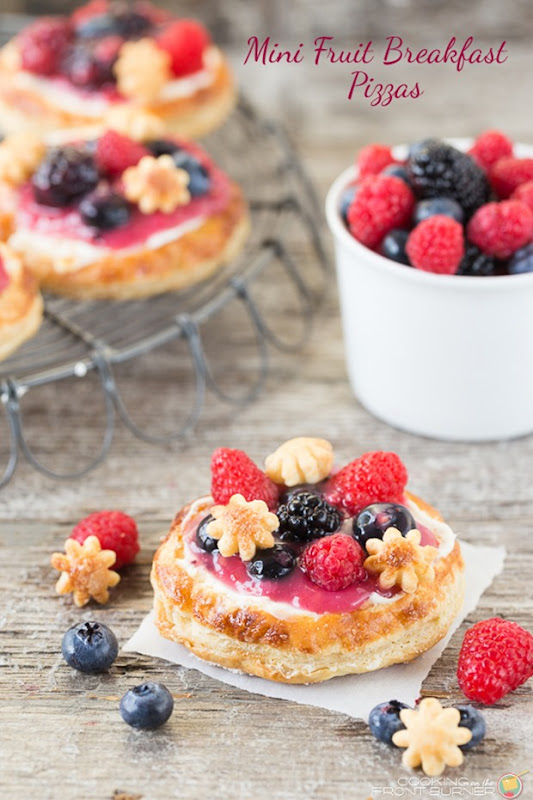 Fresh Berry Pizzas