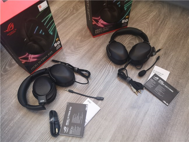 ASUS ROG Strix Go &  ASUS ROG Strix Go Core: wat zit er in de dozen