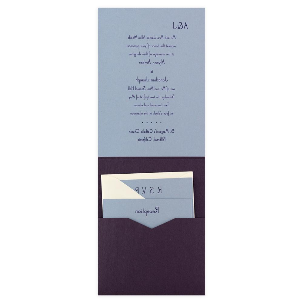 Pocket wedding invitation