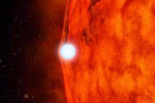 Dead Star Warps Its Partner Light