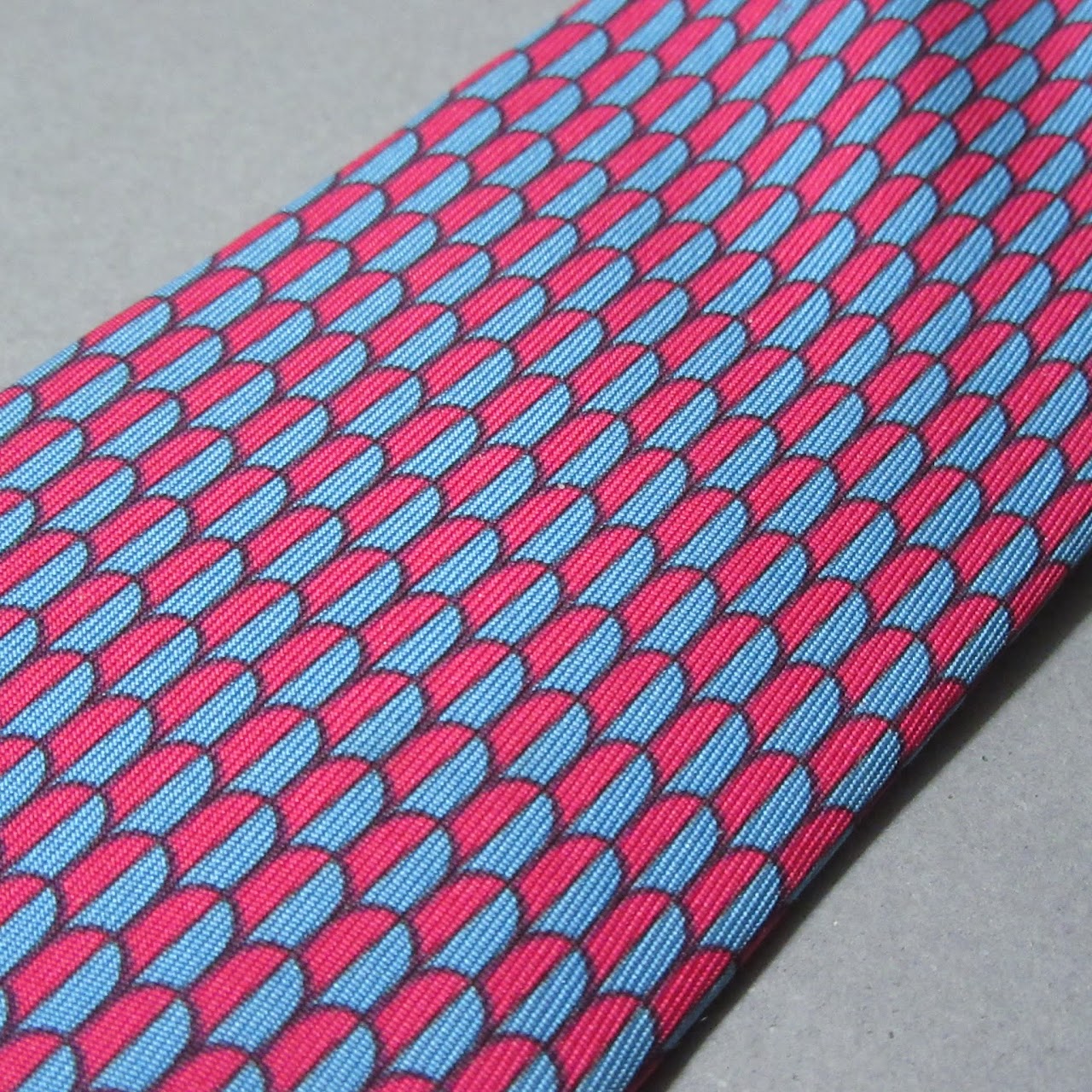 Hermès Red and Blue Tie