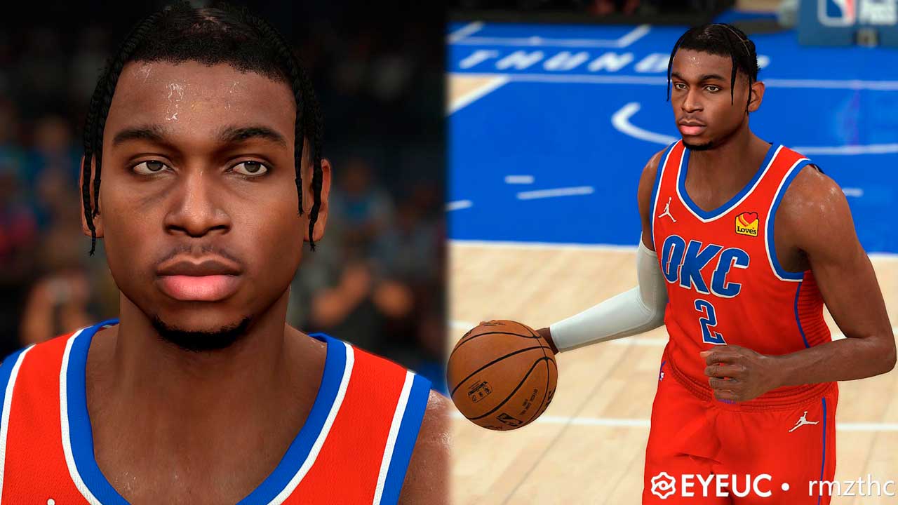 NBA 2K24 SHAI GILGEOUS ALEXANDER FACE CREATION! BEST