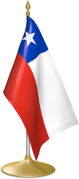 Chilean table flags - desk flags