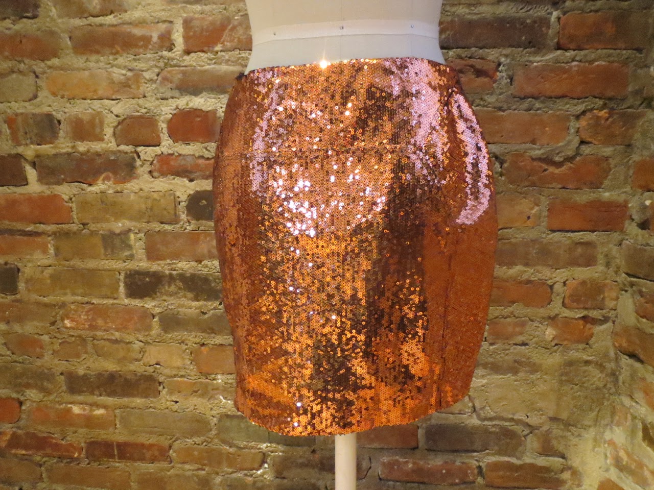 Diane von Furstenberg Bronze Sequin Skirt