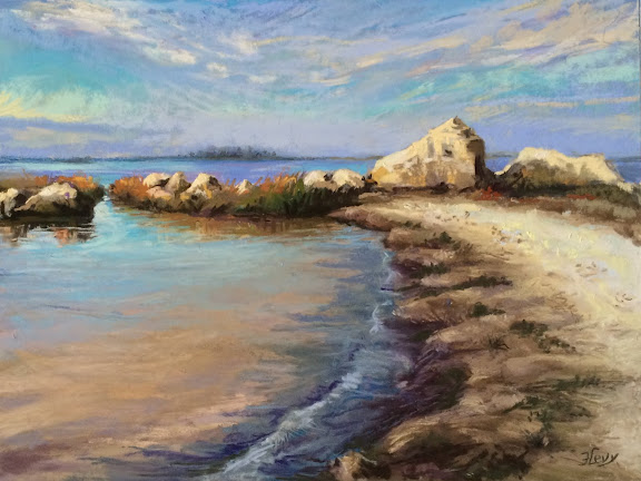 "Hagan's Cove," pastel painting by Francine Levy 