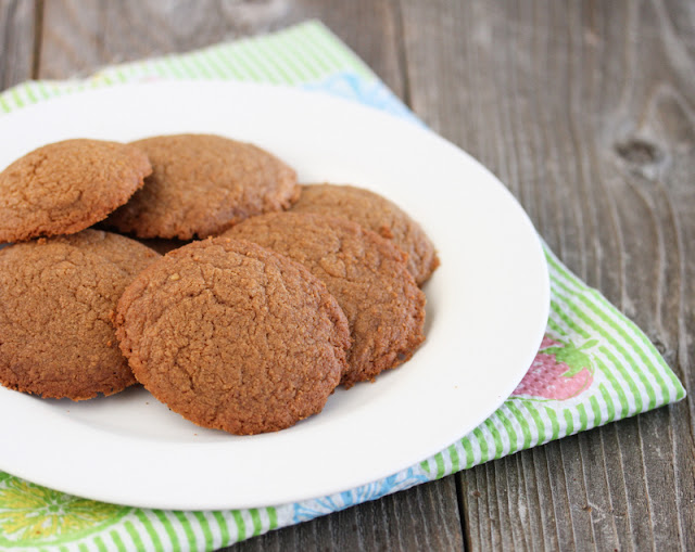 Biscoff Spread Cookies on a white plate