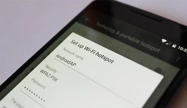 Wifi Hotspot via tethering ponsel