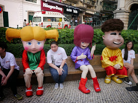 there Macau tourism mascots