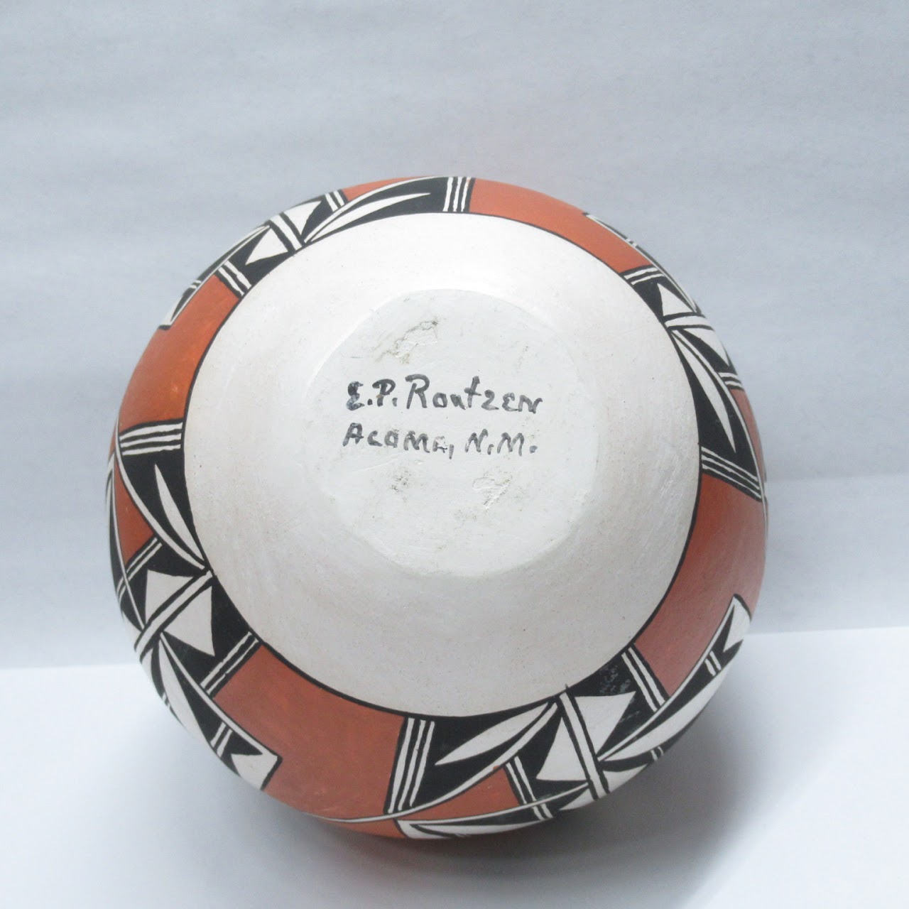 Signed Acoma Pueblo Pottery Vase Pair