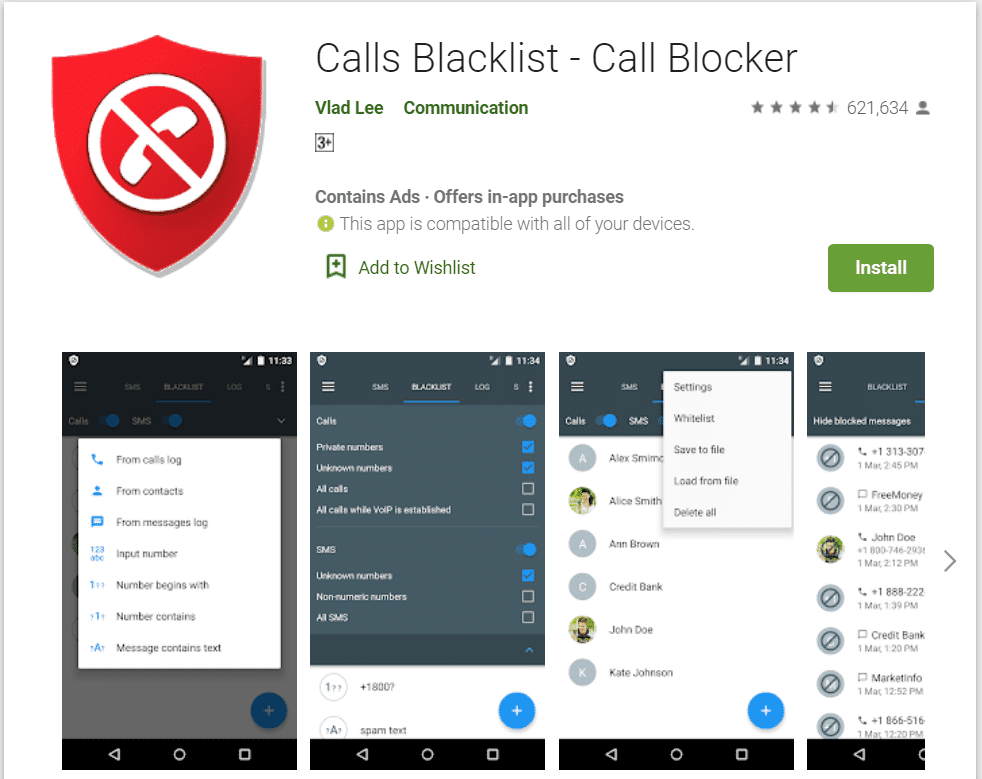 call blocklist - блокировщик звонков