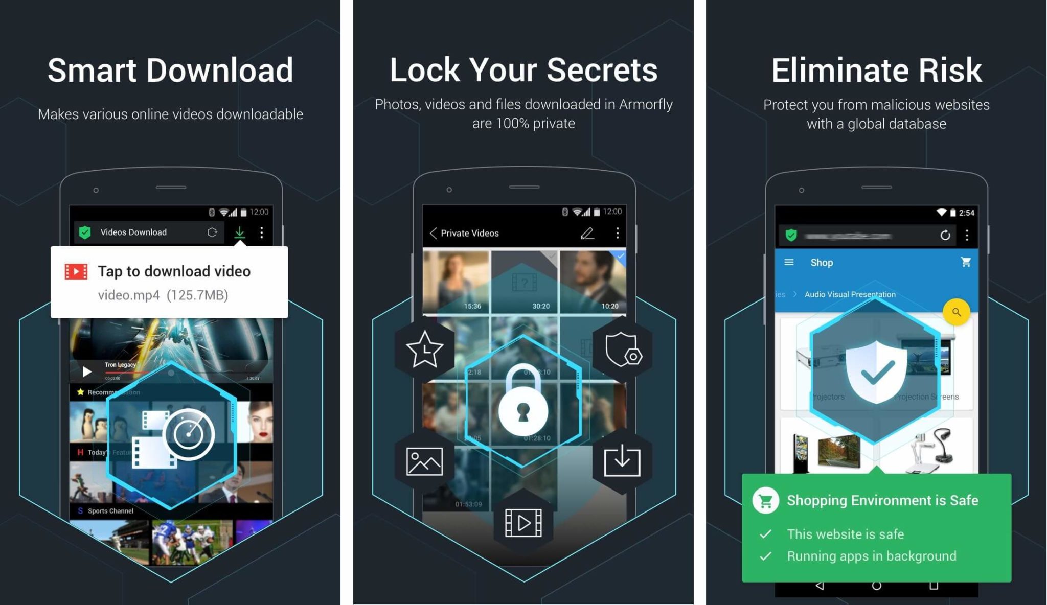 Navegador y descargador Armorfly |  Los mejores navegadores Adblock para Android