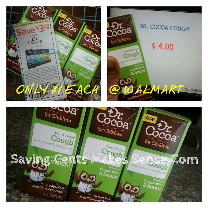 #WALMART: DR. COCOA ONLY $1 EACH WITH COUPON!