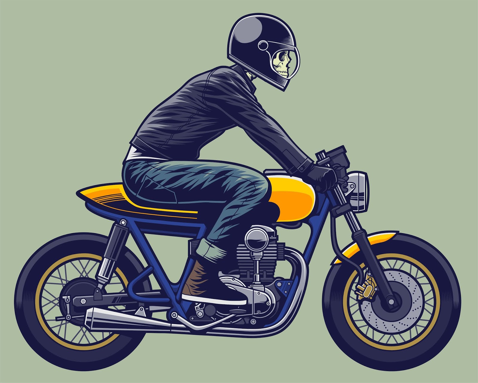 Skull Rider Illustration Skeleton Motorcycle Free Download Vector CDR, AI, EPS and PNG Formats Skull Rider Illustration Skeleton Motorcycle Free Download Vector CDR, AI, EPS and PNG Formats