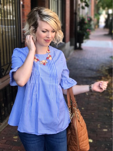 Brushing our way through life!: Stripes and Ruffles