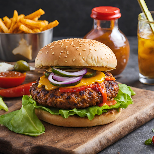 Veg Peri Peri Jumbo Burger