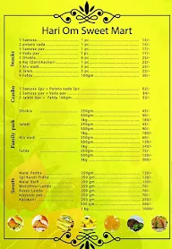 Hari Om Sweet Mart menu 1