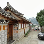 bukchon hanok village in Seoul, South Korea 