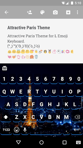 Attractive Paris EmojiKeyboard