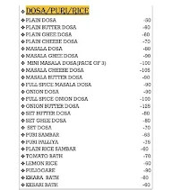 Udupi Veg Garden menu 3