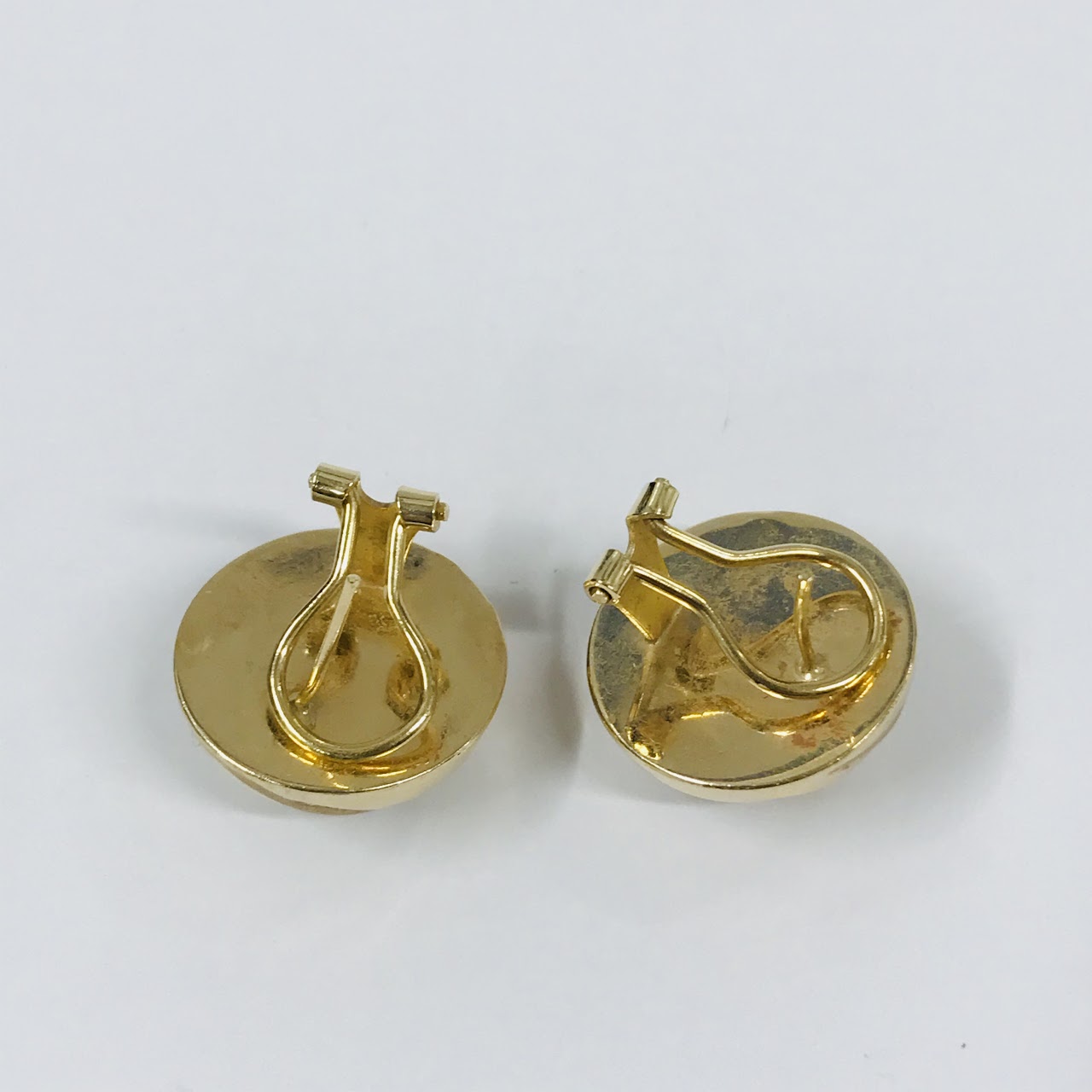 14K Gold Swirl Earrings