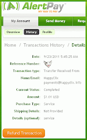 PapaiMark - Payments Received. HappyClix