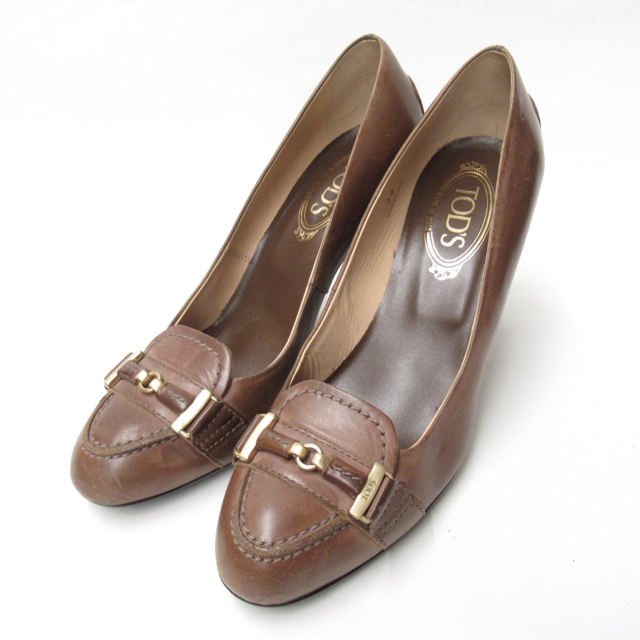 Tod's Brown Leather Pumps