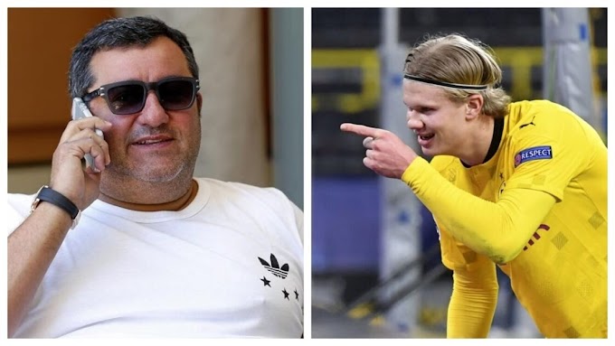 MINO RAIOLA AND HAALAND’S FATHER LAND IN BARCELONA