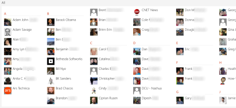 Windows 8 - Contacten sorteren en beheren in de app Personen