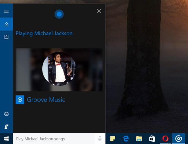 Cortana, Windows 10, Groove Music, play, brani, musica