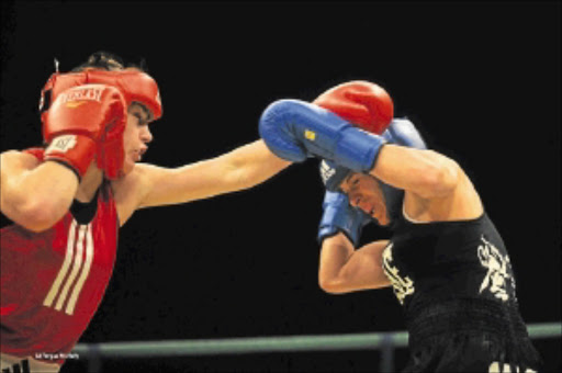 NO WAY! Ireland's three-time world champion Katie Taylor, left, in action in Citywest recently