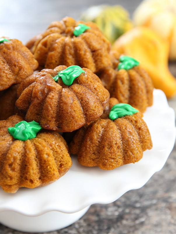 close-up photo of Pumpkin Nutella Cakes