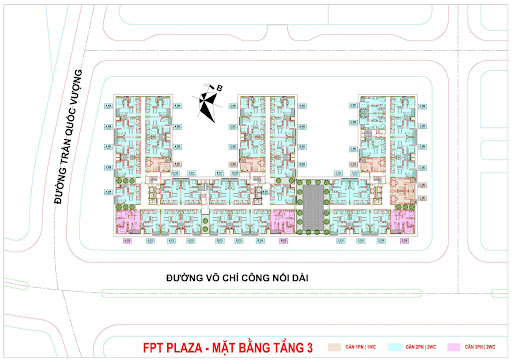 FPT PLAZA 1 - Mặt băng tầng 3