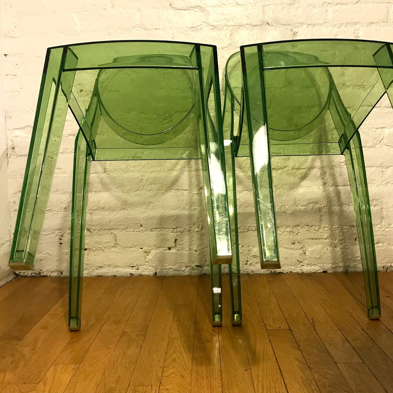 Kartell + Philippe Starck Victoria Ghost Chair Pair