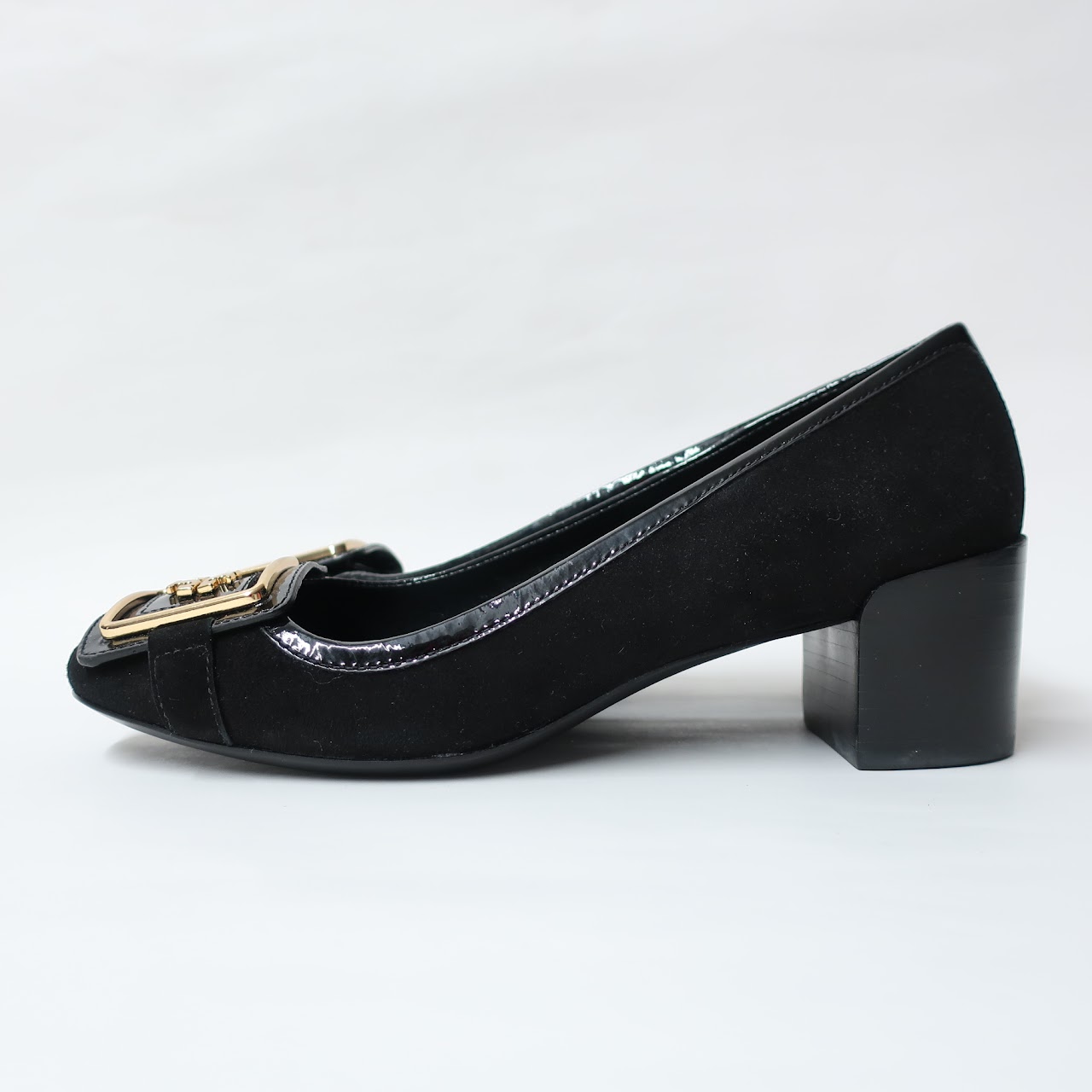 Tory Burch Black Block Heel Pumps