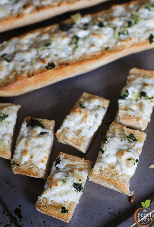 Cheesy Garlic Bread with Real California Cheese Queso Blanco