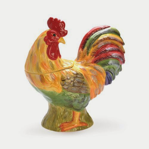  Pfaltzgraff Napoli Rooster Cookie Jar, 64-Ounce