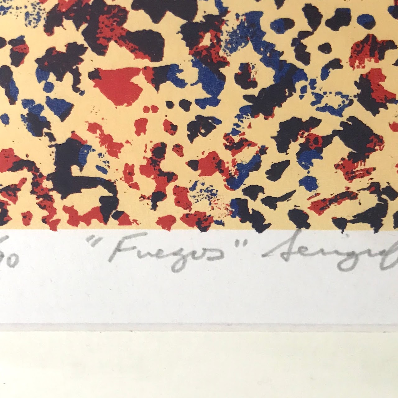 Signed 'Fuegos' Serigraph