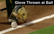 Glove Thrown At Ball