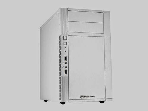  Silverstone Tek Micro-ATX Mini-DTX, Mini-ITX Mini Tower Plastic with Aluminum Accent Computer Cases SST-PS07W (White)