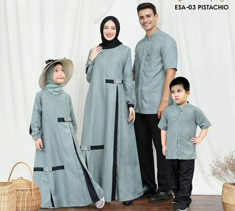 Baju couple keluarga untuk lebaran 2021