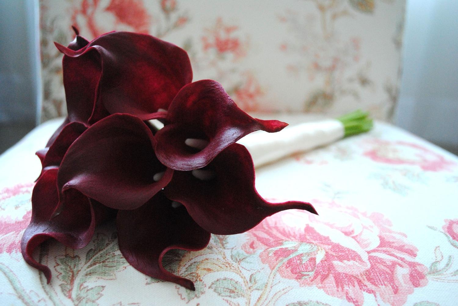 Wedding Bouquet - Deep Red