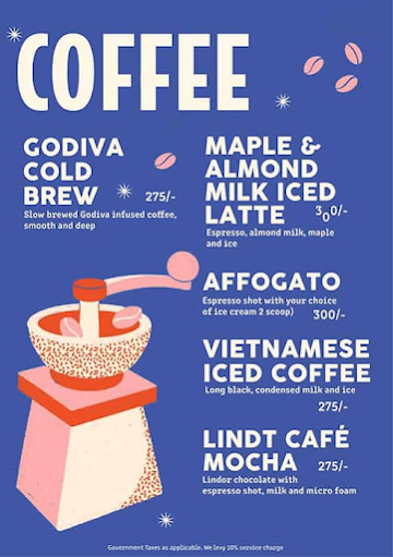 Cococafe menu 