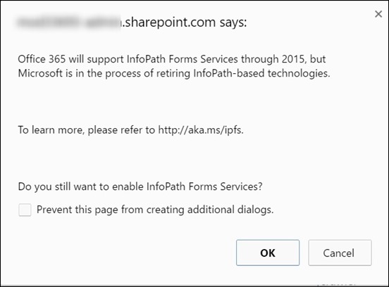 infopath-office 365-this form cannot be opened in a web browser-use infopath- (5)