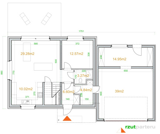 Ekotypowy 31a - Rzut parteru